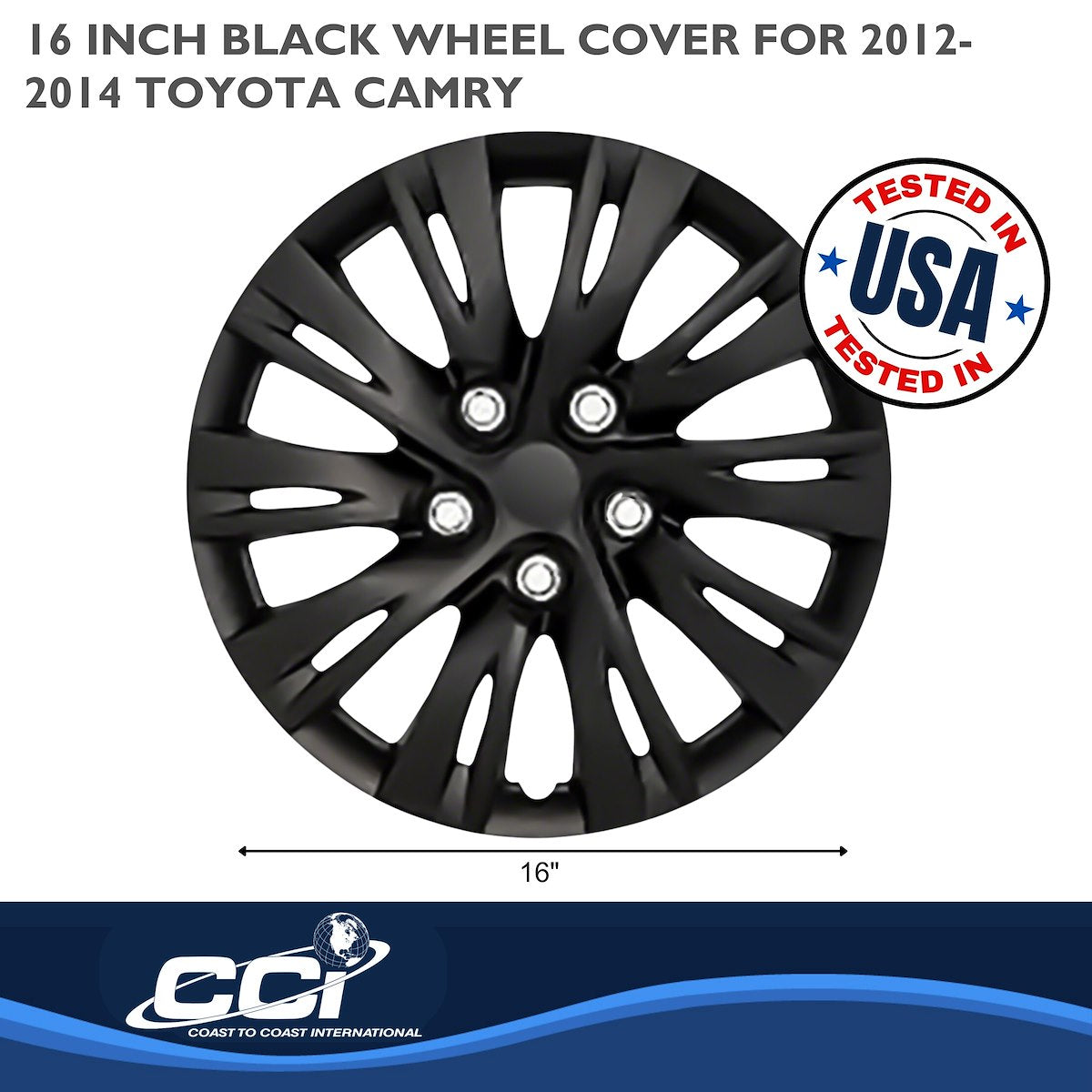 Coast2Coast Universal Wheel Covers IWC103716BLK product image 2