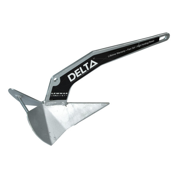 Lewmar Anchor, Holds Up To 42 ft Length Boat, 22 lb, 27-3/8 in Length x 12-1/8 in Width - 0057410