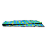 Camco Patio Mat, 9 ft x 6 ft, Blue/Green Stripes - 42814