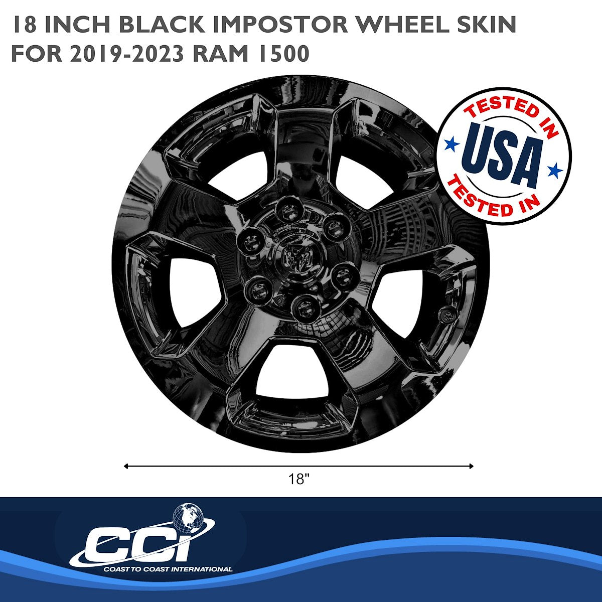 Coast2Coast Wheel Skins & Styled Wheel Covers IWCIMP451BLK product image 2