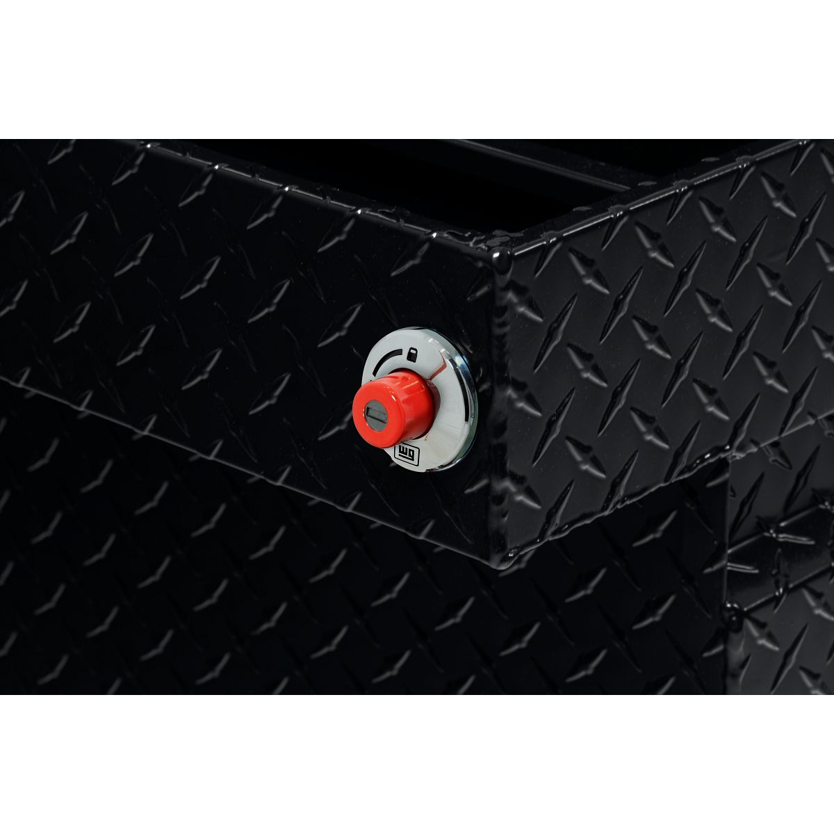 Weather Guard Tool Box, Gloss Black, Aluminum, 27-1/2 in Length x 72 in Width x 18-1/2 in Height - 117-5-04