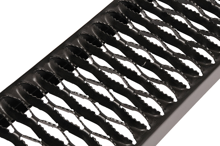 Dee Zee Running Board, Black, Aluminum, 7 in Width x 55 in Length - DZ15301A