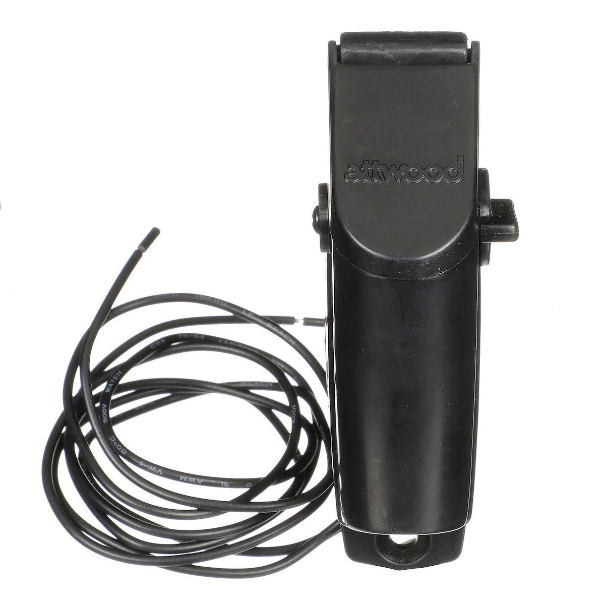 Attwood Marine Navigation Light Pole Base, 2 Pins, 4-1/4 in Length x 1-1/2 in Width, Black - 911490-1