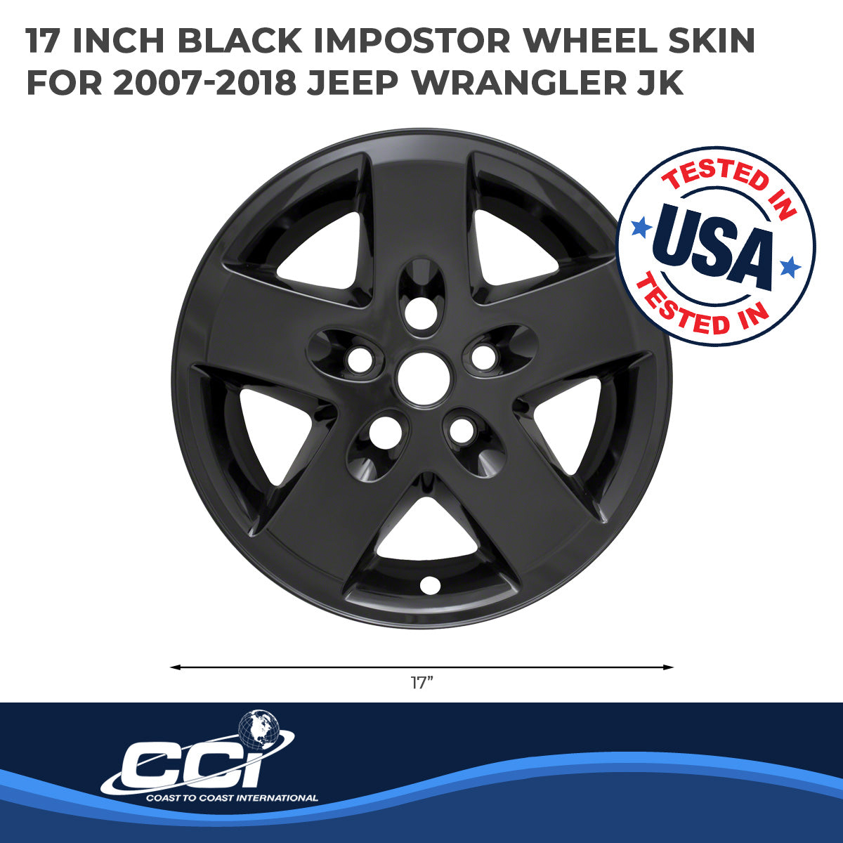 Coast2Coast Wheel Skins & Styled Wheel Covers IWCIMP340BLK product image 2