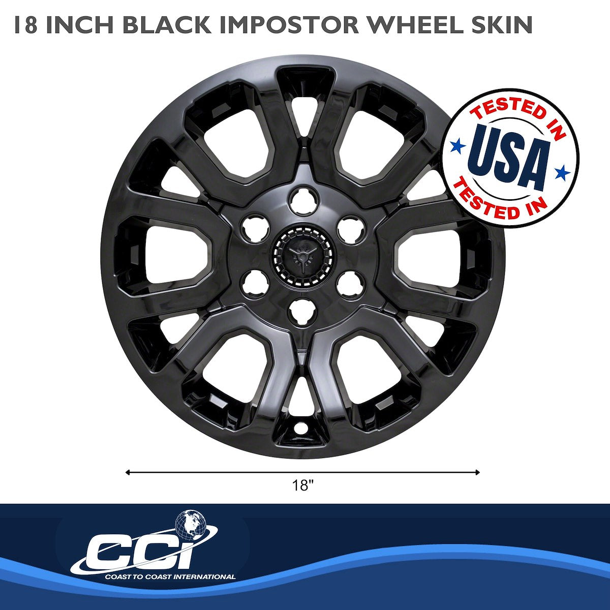 Coast2Coast Wheel Skins & Styled Wheel Covers IWCIMP404BLK product image 2
