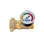 Camco Fresh Water Pressure Regulator, Brass, Preset Pressure Range of 40-50 PSI, Complies With CA and VT Regulations For Brass Content - 40064