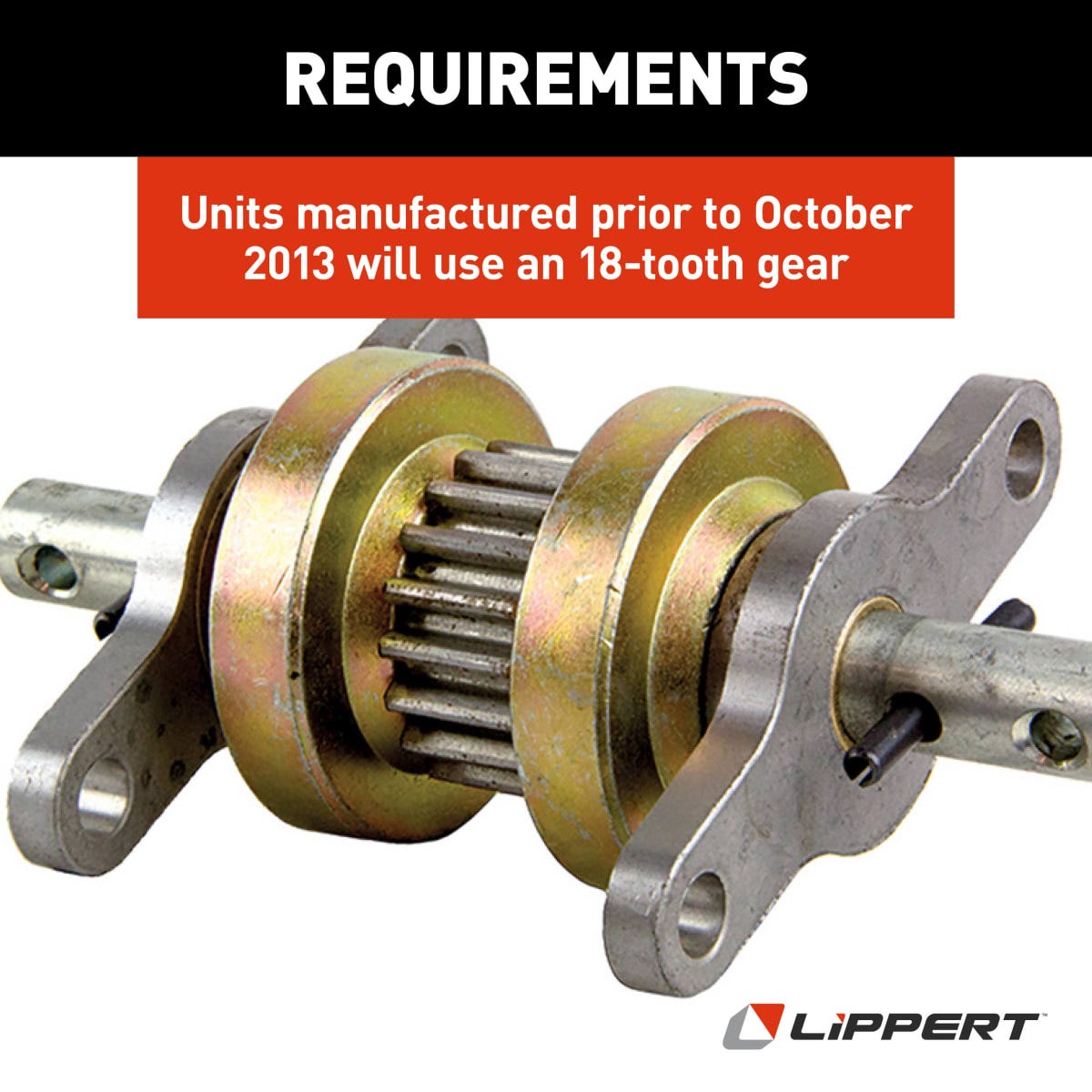 Lippert Slide Out Gear, 2-1/2 in Diameter - 123356