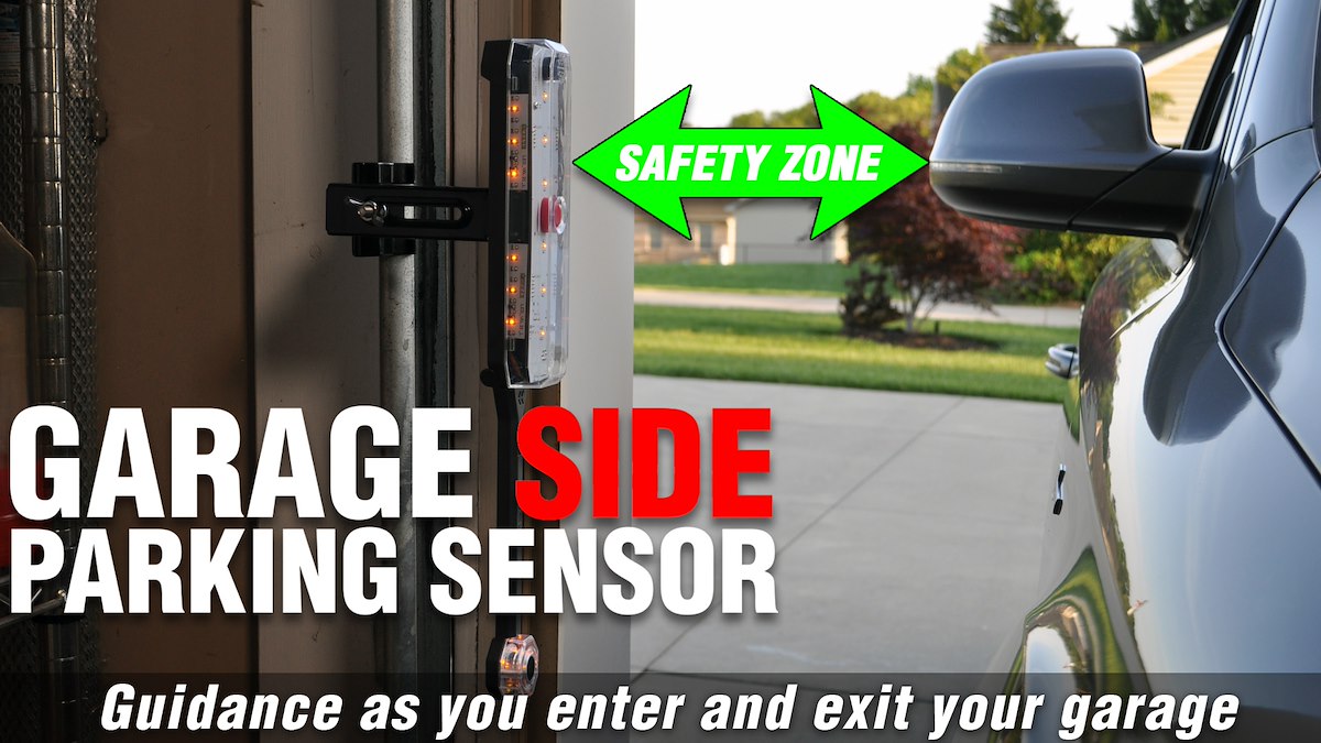 STKR Concepts Parking Aid Sensor, Warning Light Sequence Green/Yellow/Red, Powered By 4 AA's Or USB-C Port - 00135