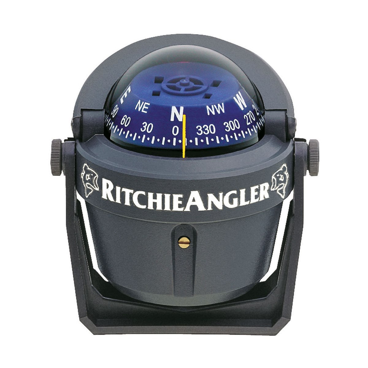 Ritchie Navigation Compass, Black, 12 V Green Light, 2-3/4 in Blue Direct Read Dial - RA-91
