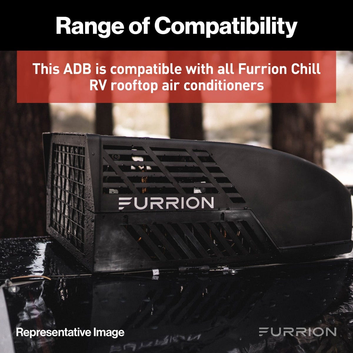 Furrion Air Conditioner Ceiling Assembly, White, Fits 14 in x 14 in Vent Opening - FACT11MA-PS