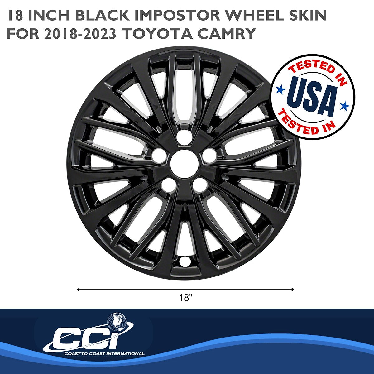 Coast2Coast Wheel Skins & Styled Wheel Covers IWCIMP428BLK product image 3