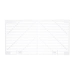 Camco Air Conditioner Ceiling Assembly Grille, 14-1/8 in Length x 7-11/16 in Width, White, With 1 Grille And 1 Filter - 40409