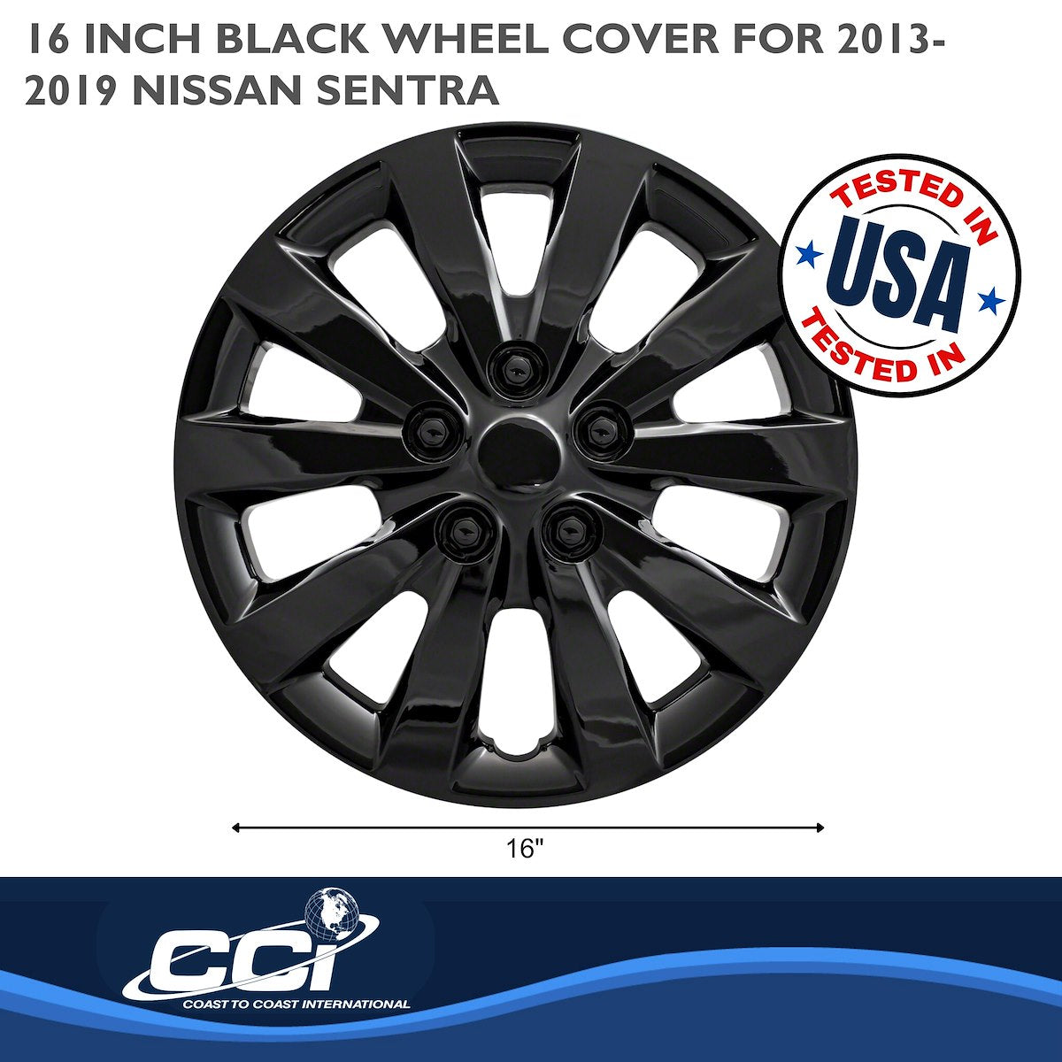 Coast2Coast Universal Wheel Covers IWC52116BLK product image 3