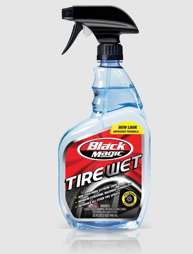 Rain-X Tire Dressing, Black Magic  Tire Wet, Used To Leave Tires Looking Wet/Black And Glossy, 32 oz Bottle - 120072