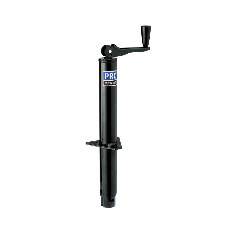 Pro Series Hitch Trailer Tongue Jack, 2000 lb Capacity, 8 To 22 in High, Black - EA20000103