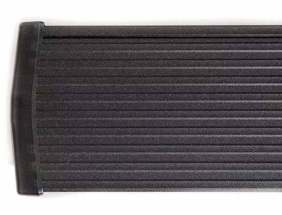 AMP Research Running Board, Textured Powder Coated, Black, Die Cast Aluminum - 76154-01A