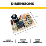 Dometic Ignition Control Circuit Board, Excludes 2-Stage and AC Models, 12 V, With 2 Spacers - 31501
