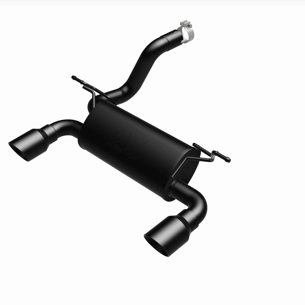 MagnaFlow Exhaust System Kit, MF Series Axle Back System, Black Stainless Steel, Black Steel Tips - 19388