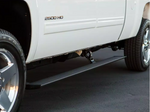 AMP Research Running Board, Textured Powder Coated, Black, Die Cast Aluminum - 75113-01A
