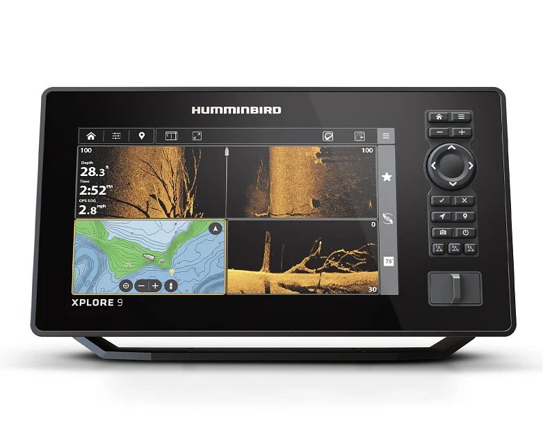 Humminbird Fish Finder, 9 in LCD Display, Preloaded With 13 USA And Canada Regions - 412000-1CHO