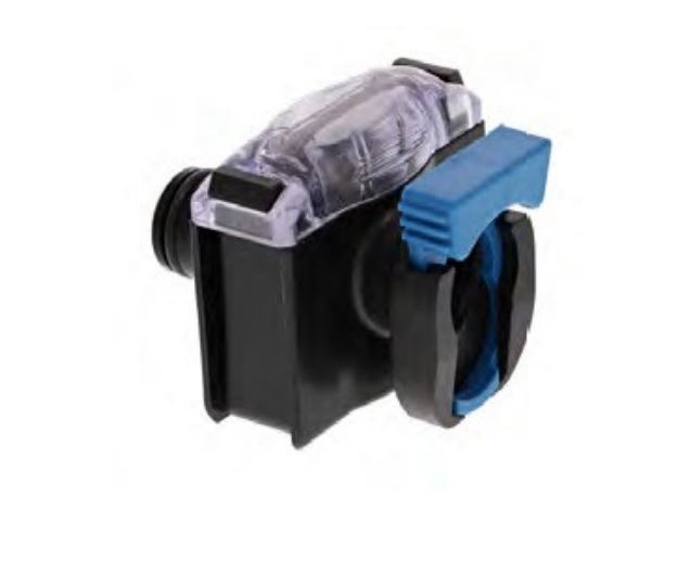 Flojet Fresh Water Pump Strainer, 3/8 in Hose Barb Inlet x 3/8 in Hose Barb Outlet, Stainless Steel, 40 Mesh Screen - 01740300A
