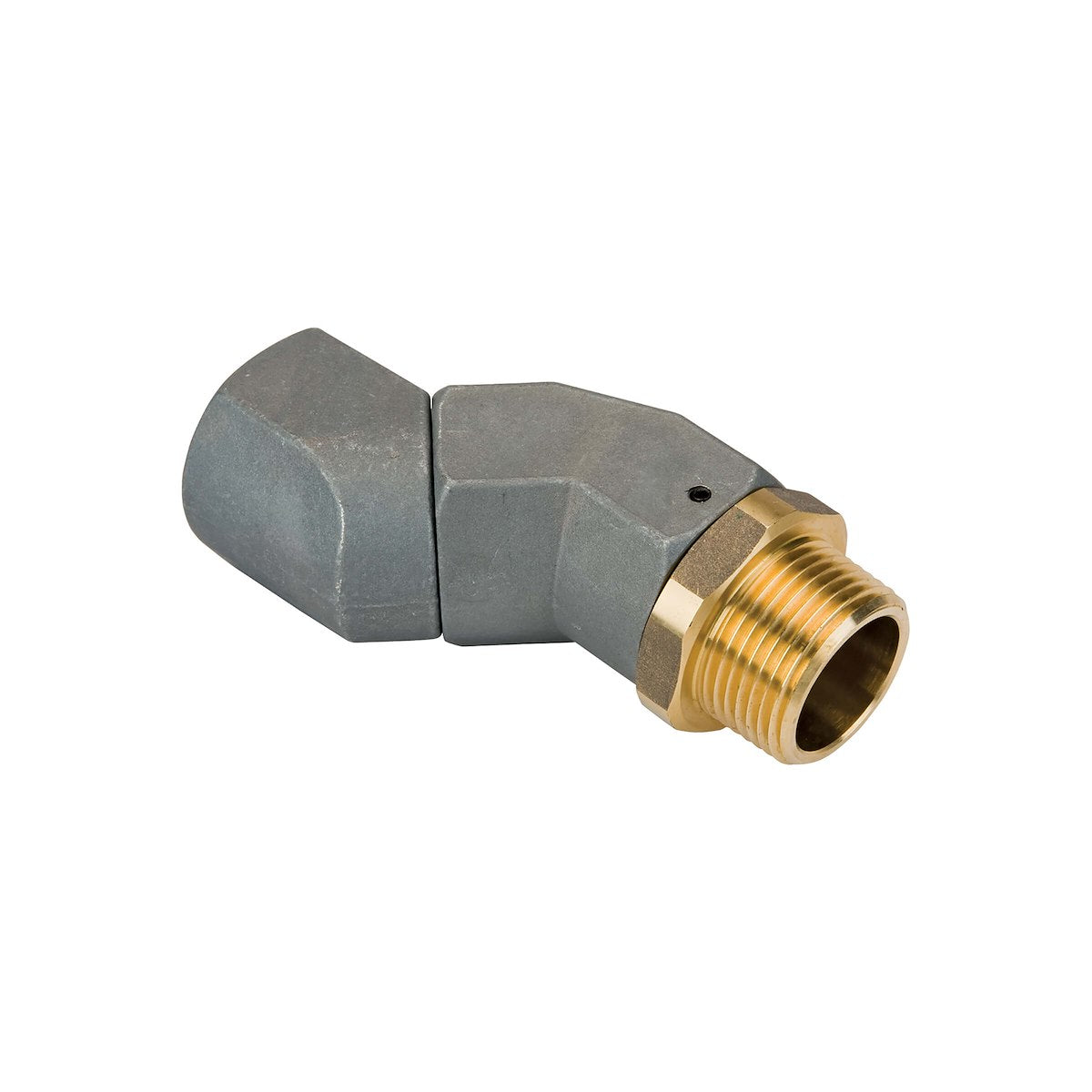 GPI Liquid Transfer Tank Pump Hose Fitting, Multi Plane 360 degree Swivel, 1 in NPT Hose, Aluminum Alloy - 150400-04