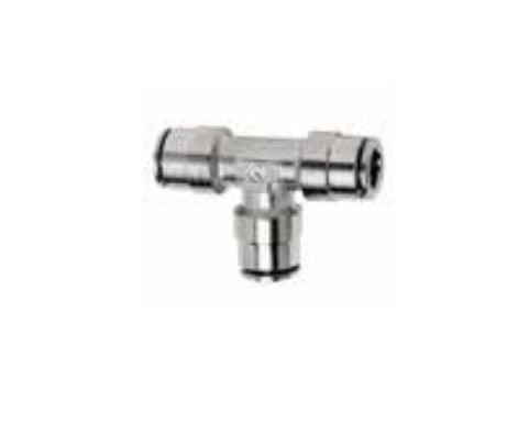 Firestone Industrial Coupler Fitting, 1/4 in Push To Connect Tee Fitting - 3025-1