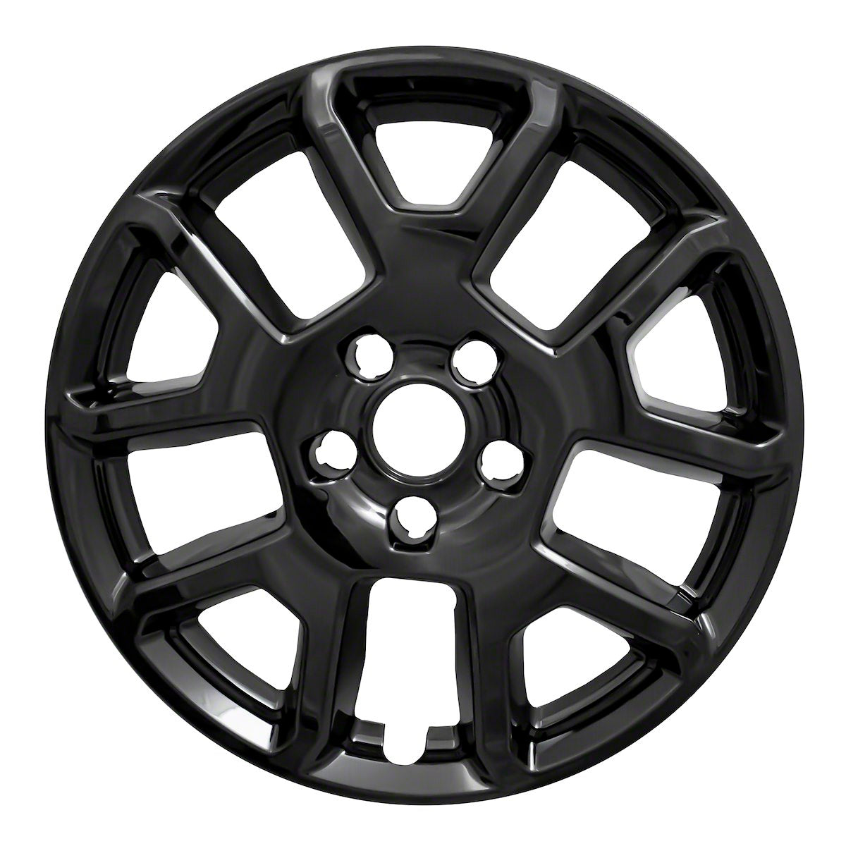 Coast2Coast Wheel Skin, 17 in, 5 V Spokes, Gloss Black, Set Of 4 - IWCIMP443BLK