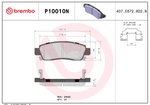 Brembo Brake Pads P10010N product image 2