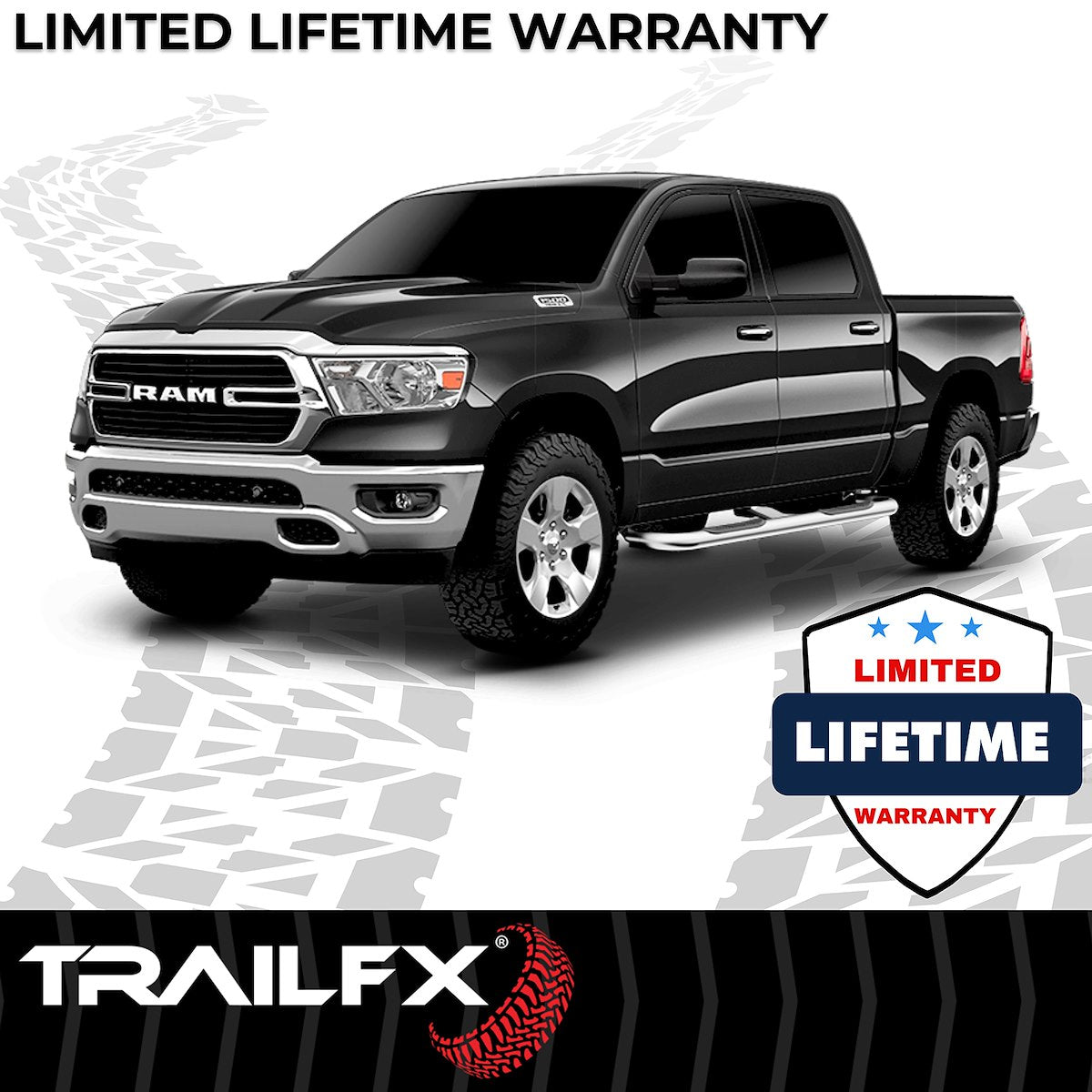 TrailFX Running Boards & Nerf Bars A0053S product image 7