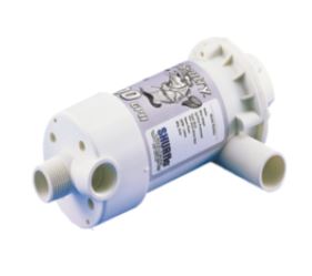 SHURflo Livewell/Baitwell Pump, 1100 gal Per Hour, 3/4 in NPTM x 1-1/8 in Hose Barb, 4.93 in Width x 7.85 in Height - 1700-021-030