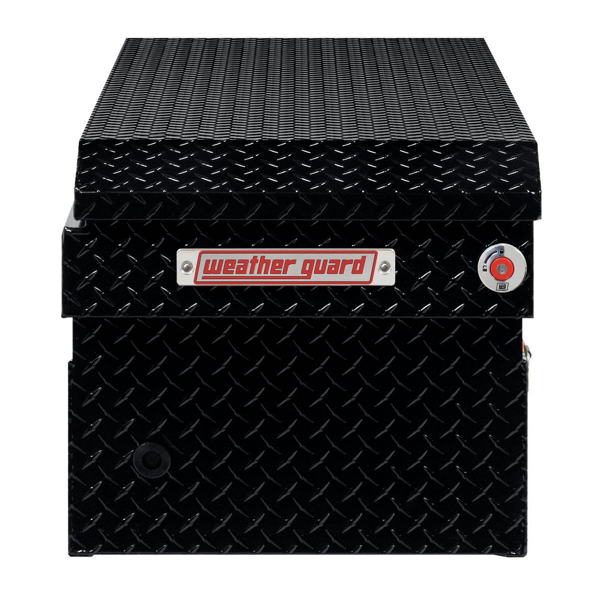 Weather Guard Tool Box, Gloss Black, Aluminum, 20 in Length x 72 in Width x 18 in Height - 127-5-04