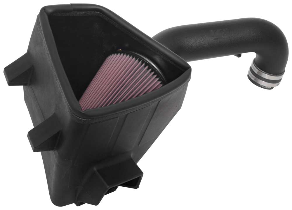 K&N Cold Air Intake, 63 Series AirCharger, Black Polyethylene Tube, Red Filter - 63-1578
