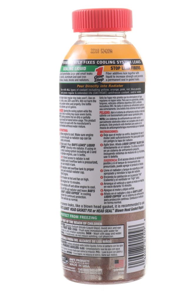 Bars Leaks Radiator Sealer, 18 oz Bottle - 1109