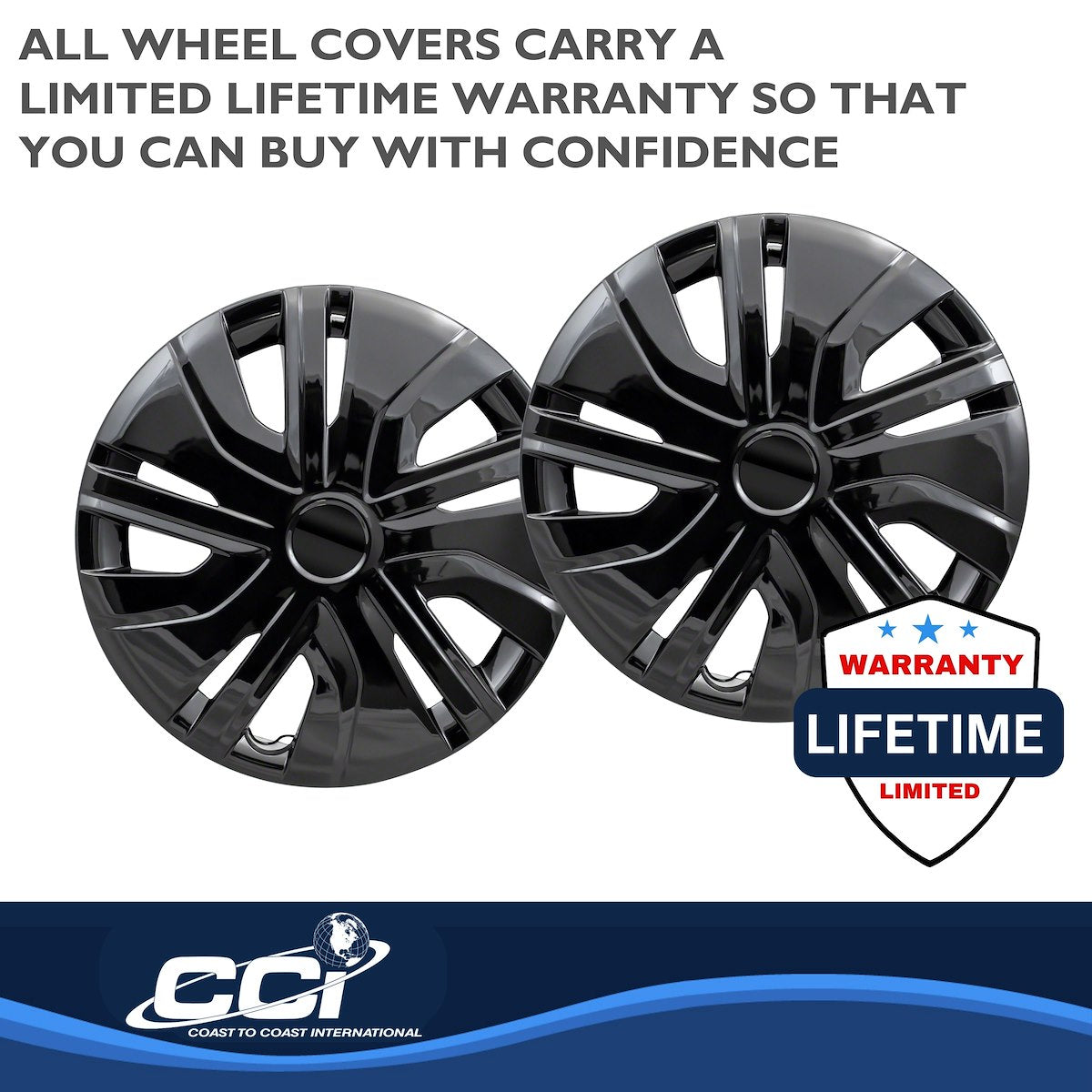 Coast2Coast Universal Wheel Covers 49514BLK product image 4