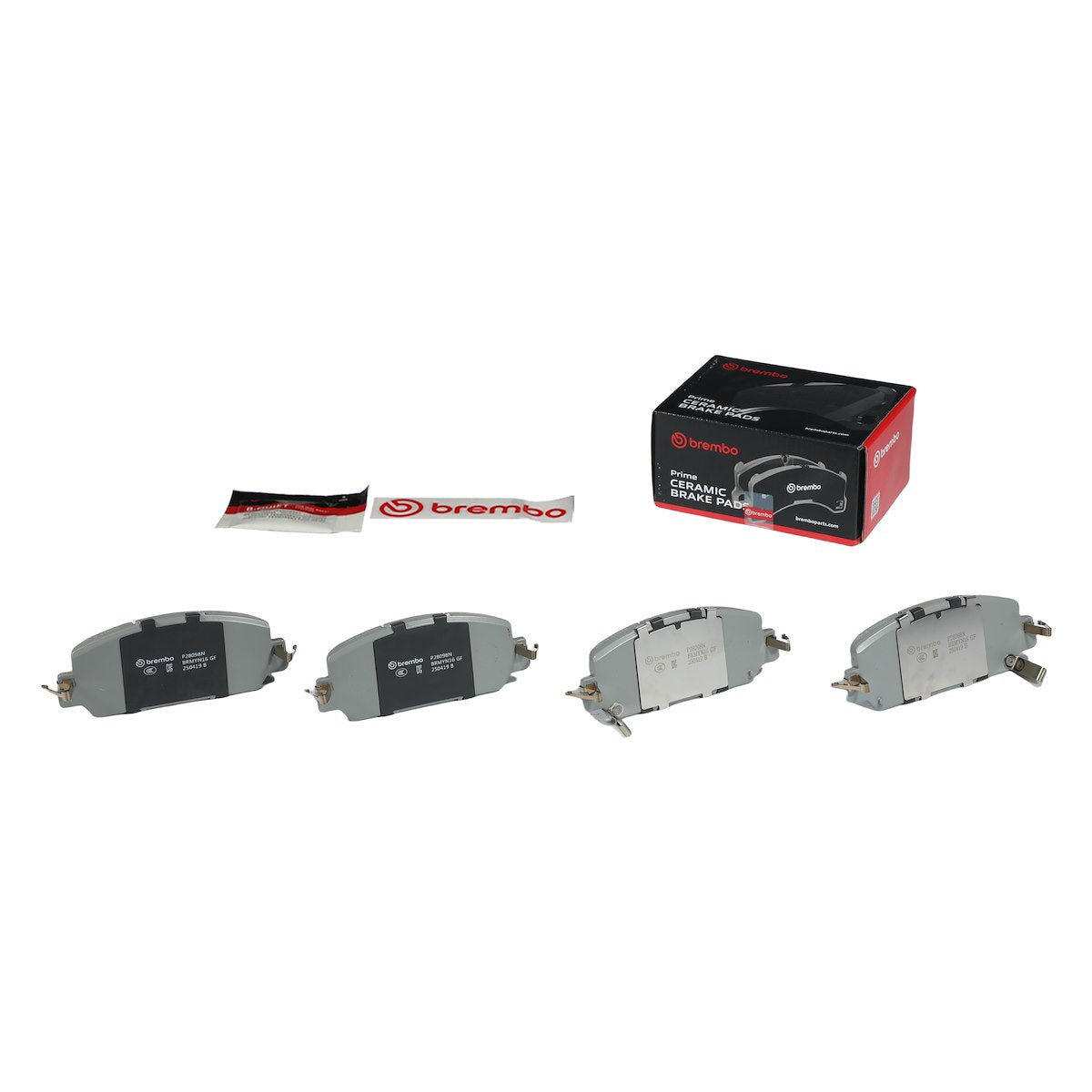 Brembo Brake Pad, FMSI Number D2036-8840, Ceramic, Set Of 4 - P28098N