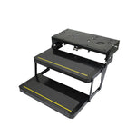 Lippert Entry Step, 2 Electric Folding Steps, 24 in Width x 9 in Depth, With 7 in Rise - 3722615