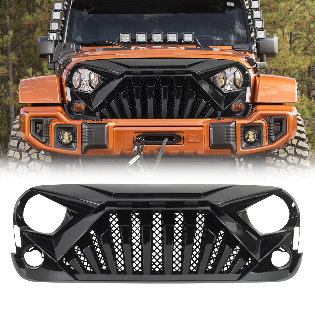 American Modified Grille, Gloss Black - AMJPAA00129