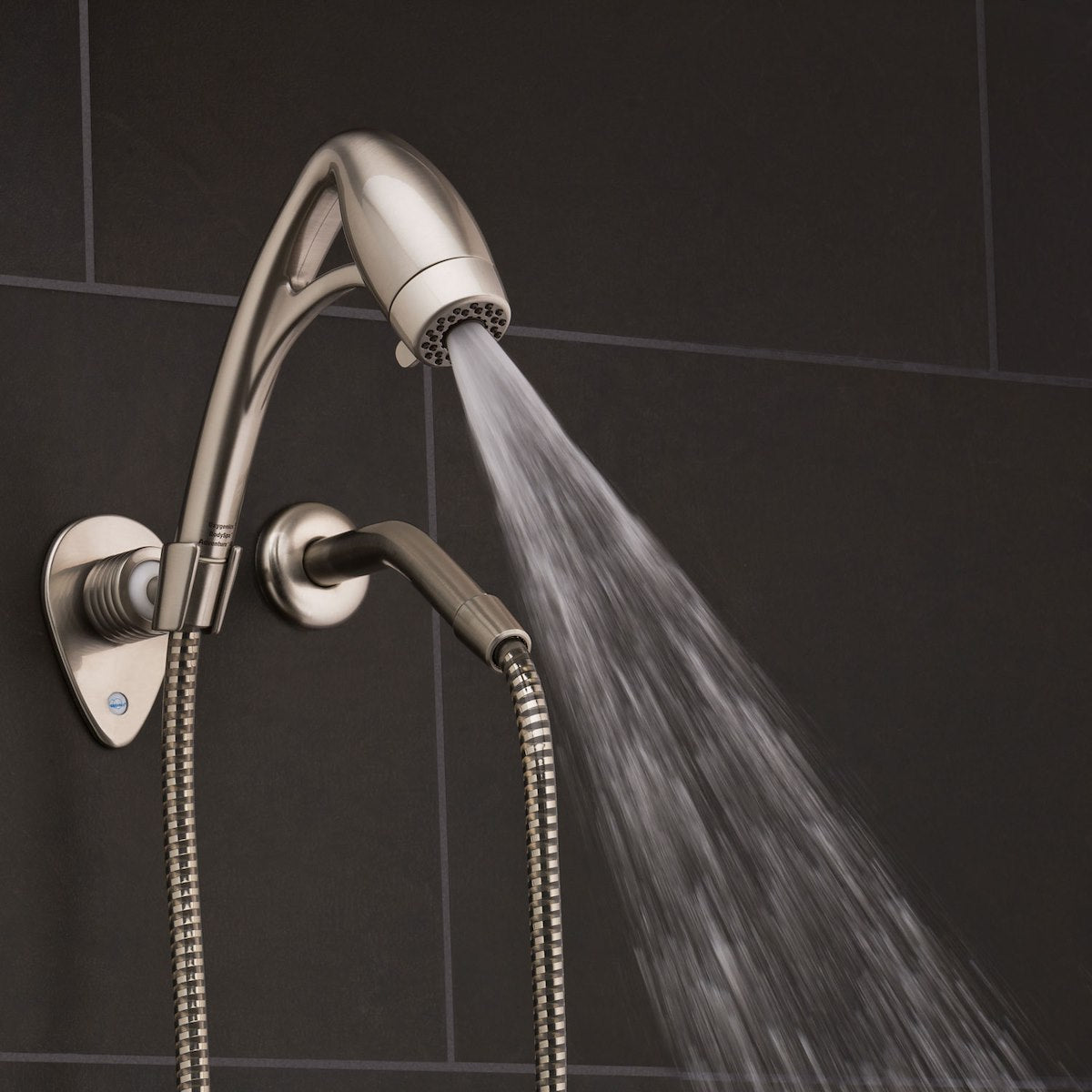 Oxygenics/ ETL Shower Head, Hand Held With 72 in Hose, With 3 Function Spray Settings, 2 in Outer Diameter - 25488