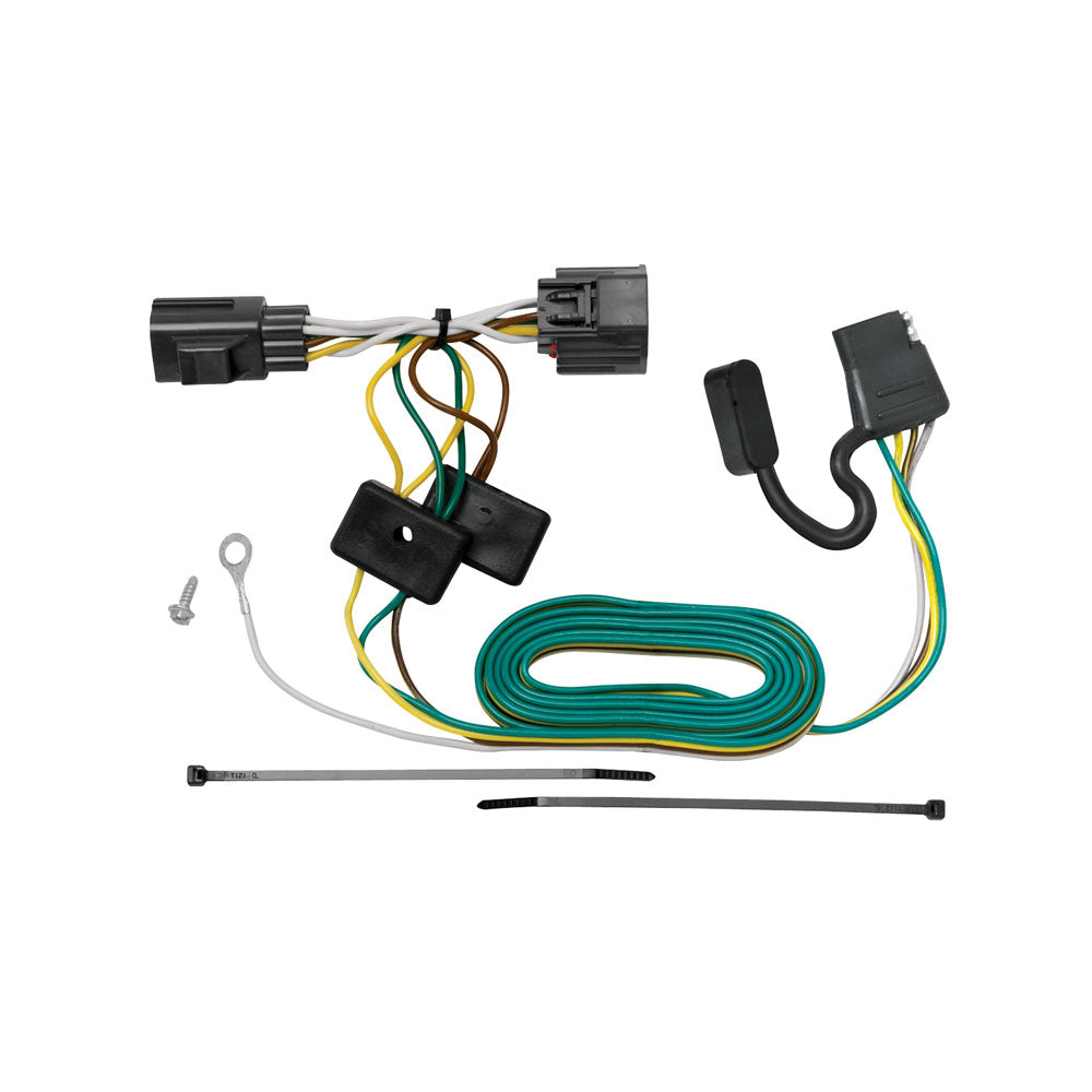 Tekonsha Trailer Wiring Connector, 4-Way Flat Replacement For OEM Wiring Harness - 118416