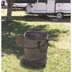 Camco Trash Can, 18 in Diameter x 24 in Height, Black, Holds 33 gal Bags - 42893