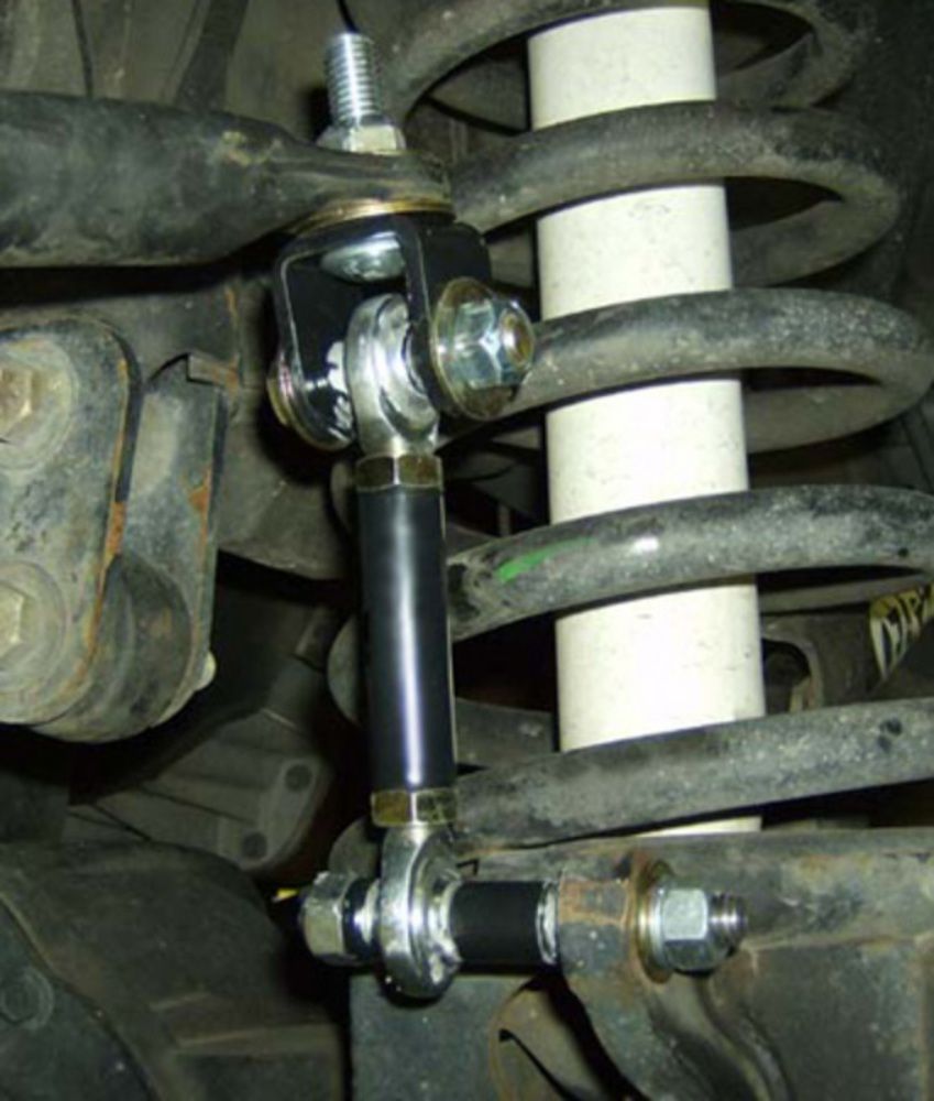 Tuff Country Stabilizer Bar Link Kit, For Use With 0 To 6 in Lift, Black Bushings, Set of 2 - 30927