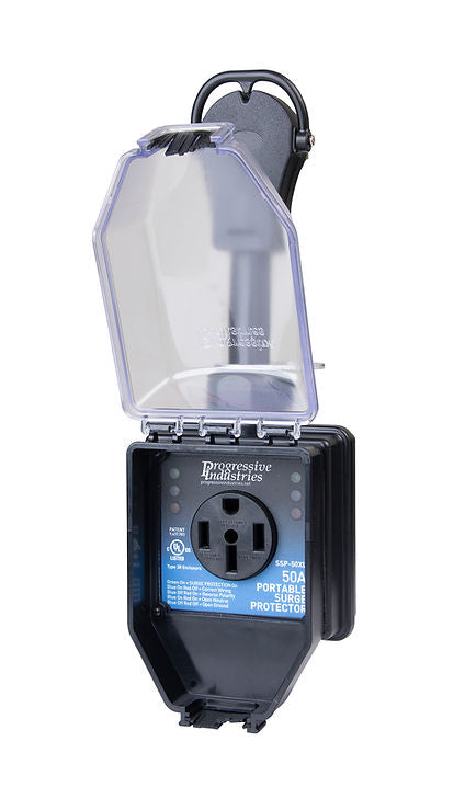 Progressive Industries Surge Protector, 50 amp/120-240 V/12000 Watt, 5-Mode Surge Protection With 45000 amp Maximum Current Spike - SSP-50XL