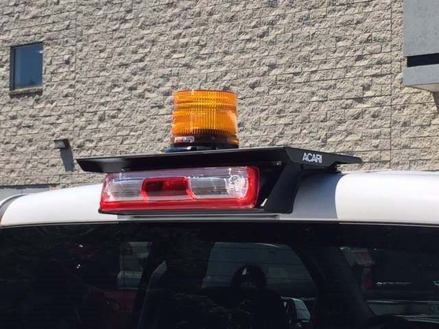 Acari Fleet Solutions Warning Light Mount, LP Series, Powder Coated Satin Black, Aluminum - RTM-101-LP-14KIT