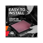 K&N Air Filter, Red - 33-5127