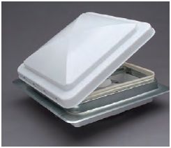 Heng's Industries Roof Vent, For 14 in x 14 in, Pure White Screen Frame/White Easy Change Lid/White Base - 71311A-C1G1