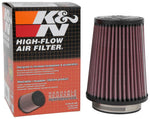 K&N Air Filter, Red, Round Tapered, 3 in Flange Inside Diameter x 3/4 in Flange Length - RU-5111