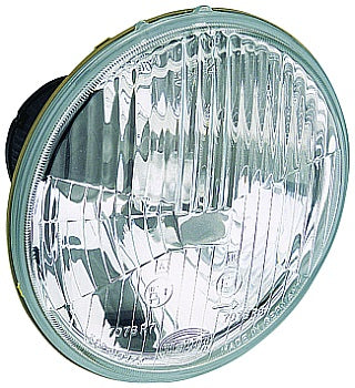 HELLA Headlight Conversion Kit, Replaces Sealed Beam Head Light, 5.75 in Round, H4 Bulb - 002850871