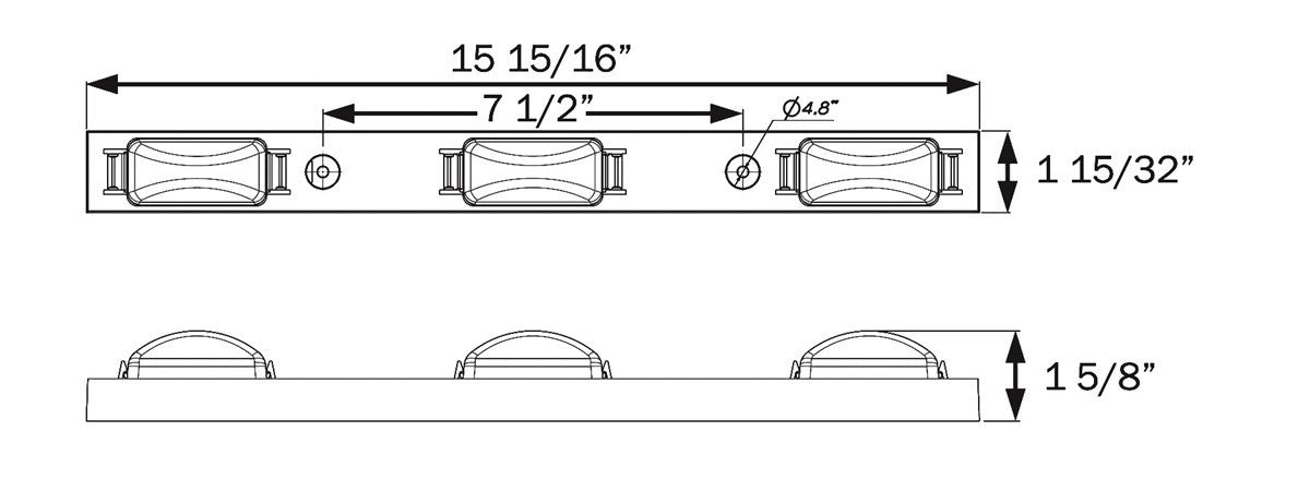 Optronics Trailer & Marker Lights MCL93RBP product image 2