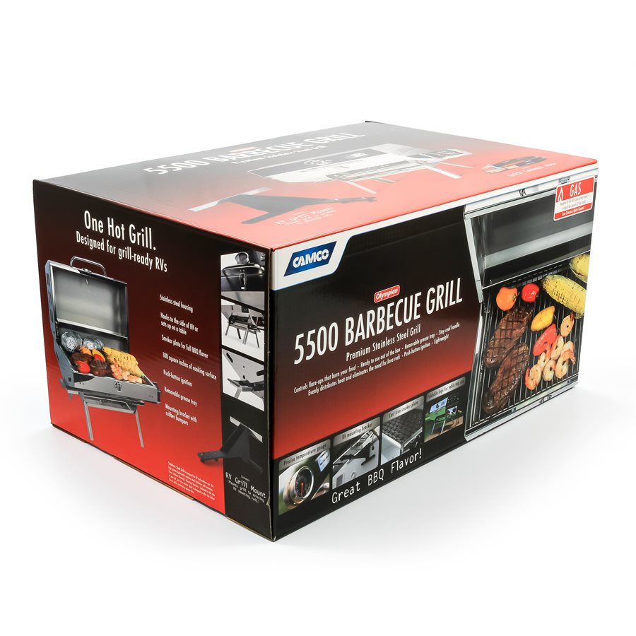 Camco Barbeque Grill, Stainless Steel - 57305
